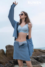 Load image into Gallery viewer, Ruwen Silk Back Set - Baby Blue