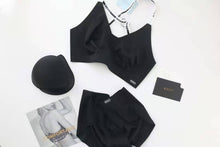 Load image into Gallery viewer, Sports Bra Set - Black